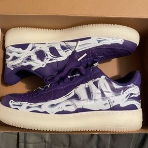 Air Force One Purple Skeleton QS